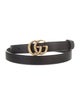 Gucci Double G Logo Skinny Belt