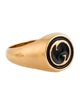 Gucci Enamel Blondie Interlocking G Signet Ring