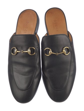 Gucci Horsebit Accent Leather Mules