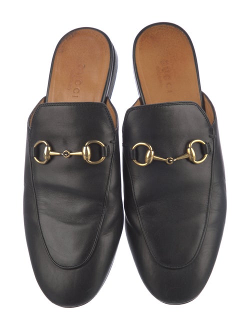 Gucci Horsebit Accent Leather Mules