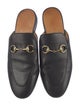 Gucci Horsebit Accent Leather Mules