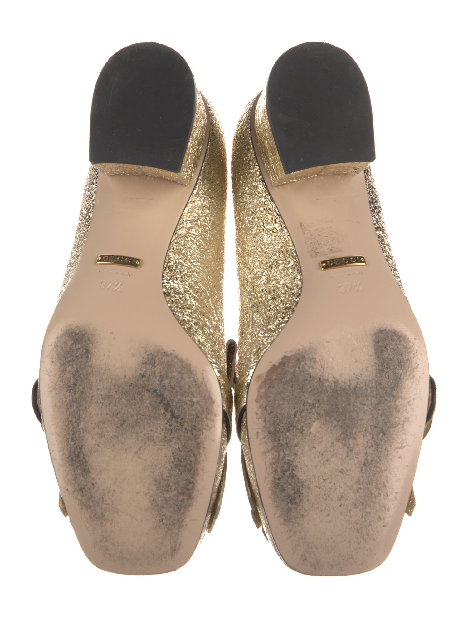 Gucci Double G Logo Leather Pumps