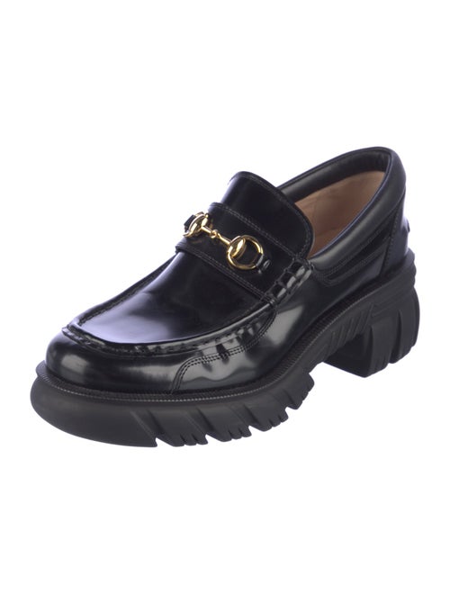 Gucci Horsebit Accent Leather Loafers