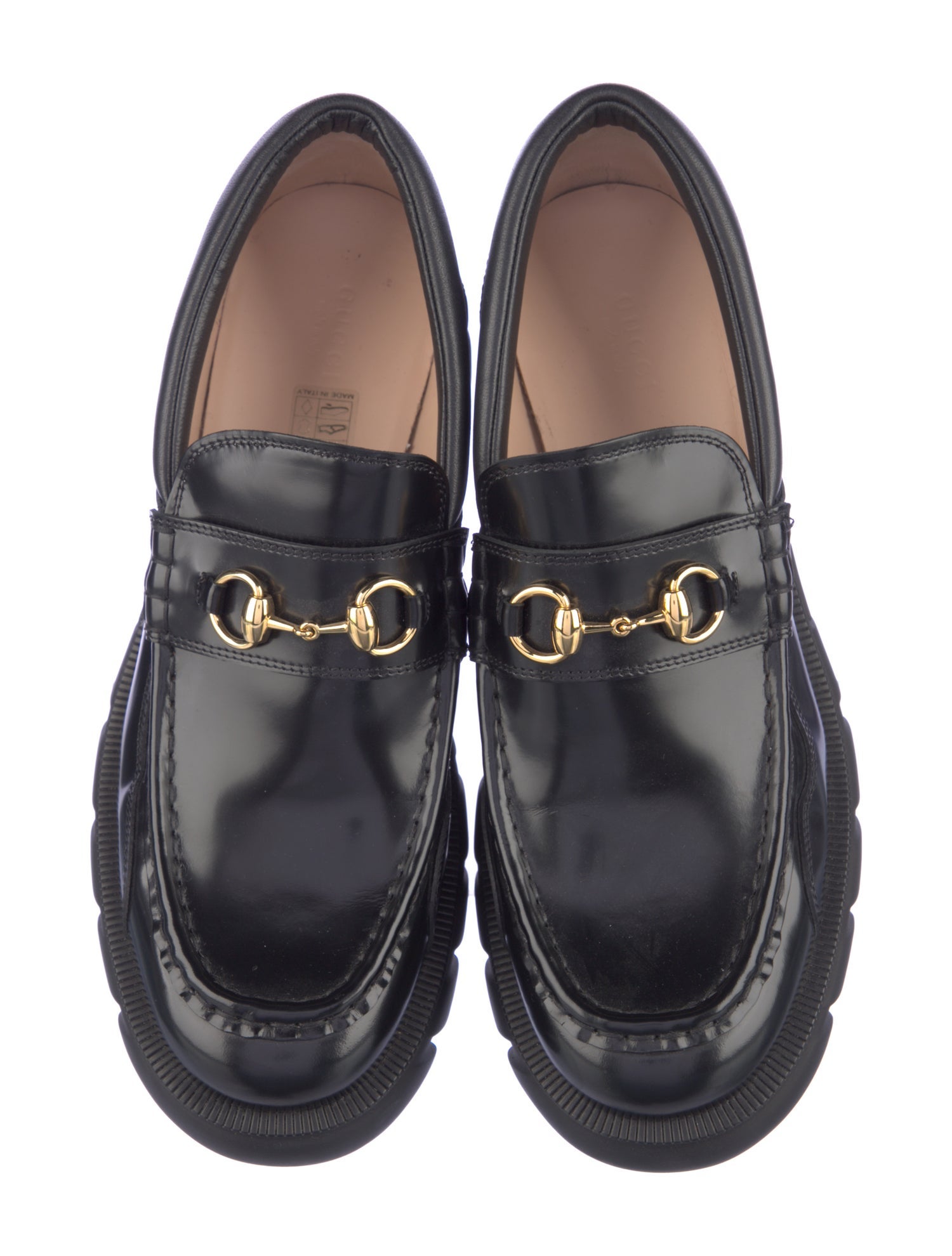 Gucci Horsebit Accent Leather Loafers