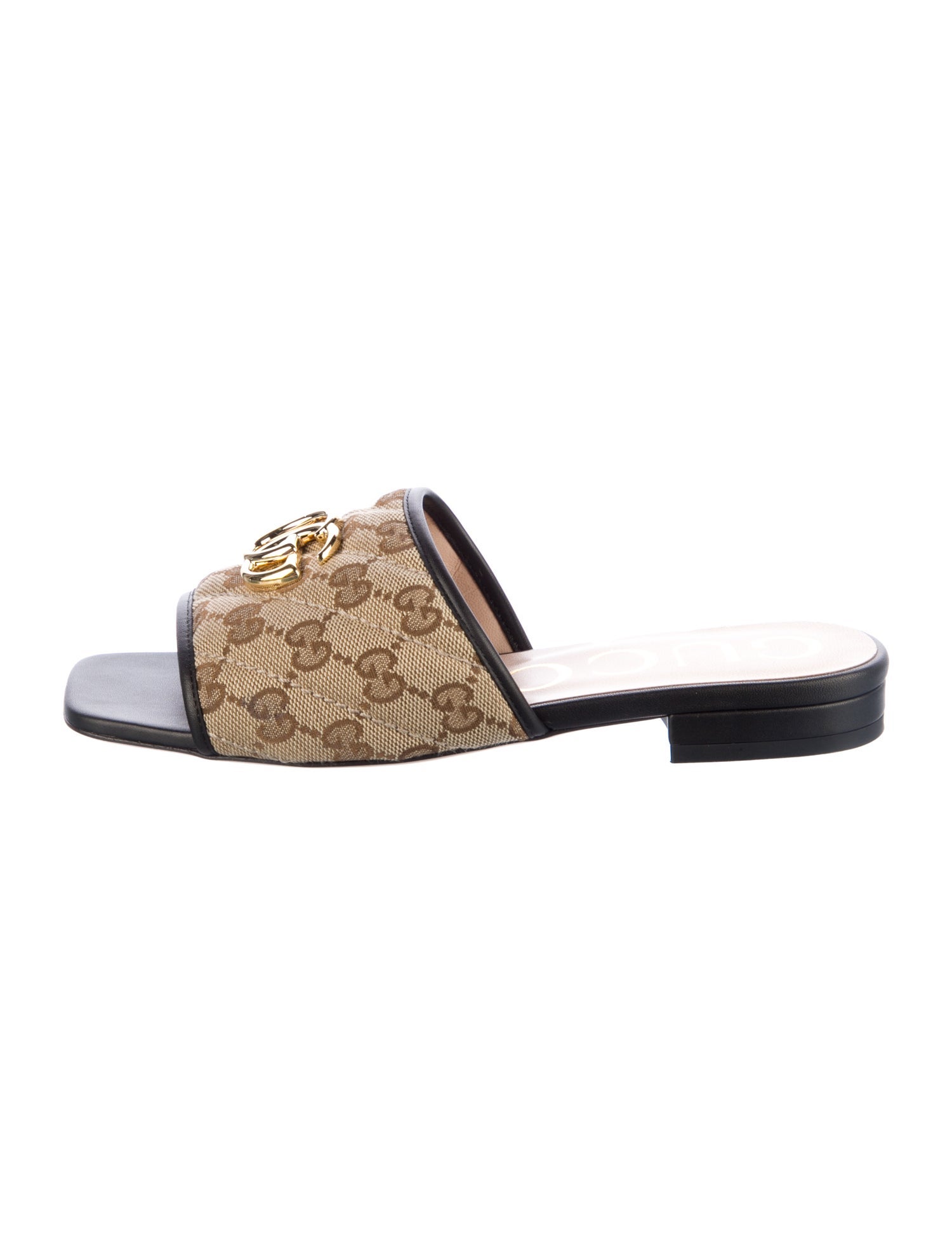 Gucci GG Canvas Canvas Slides w/ Tags