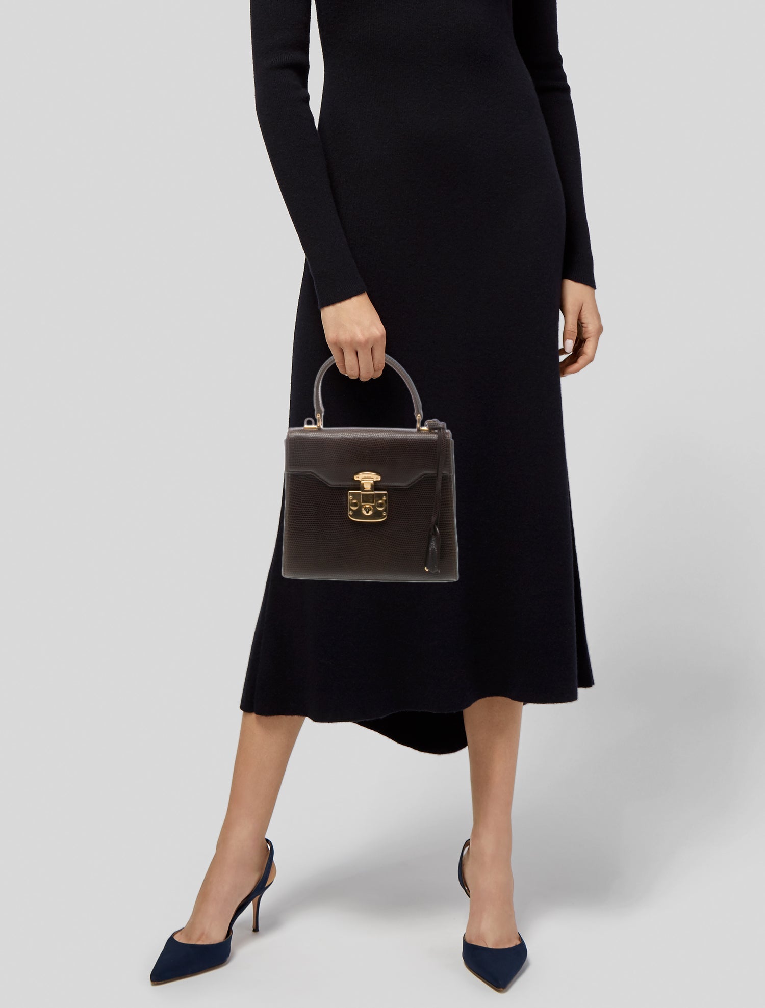 Gucci Leather Top Handle Bag