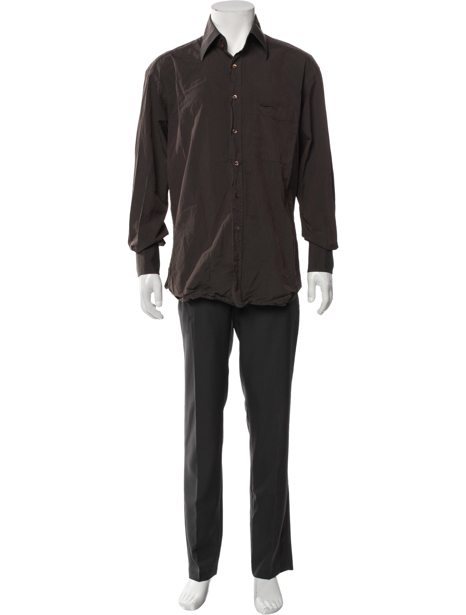 Gucci Vintage GG Logo Dress Shirt