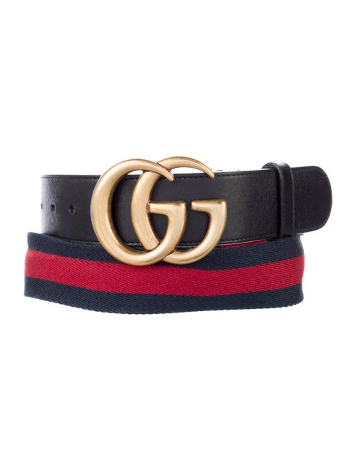 Gucci GG Logo Canvas Belt