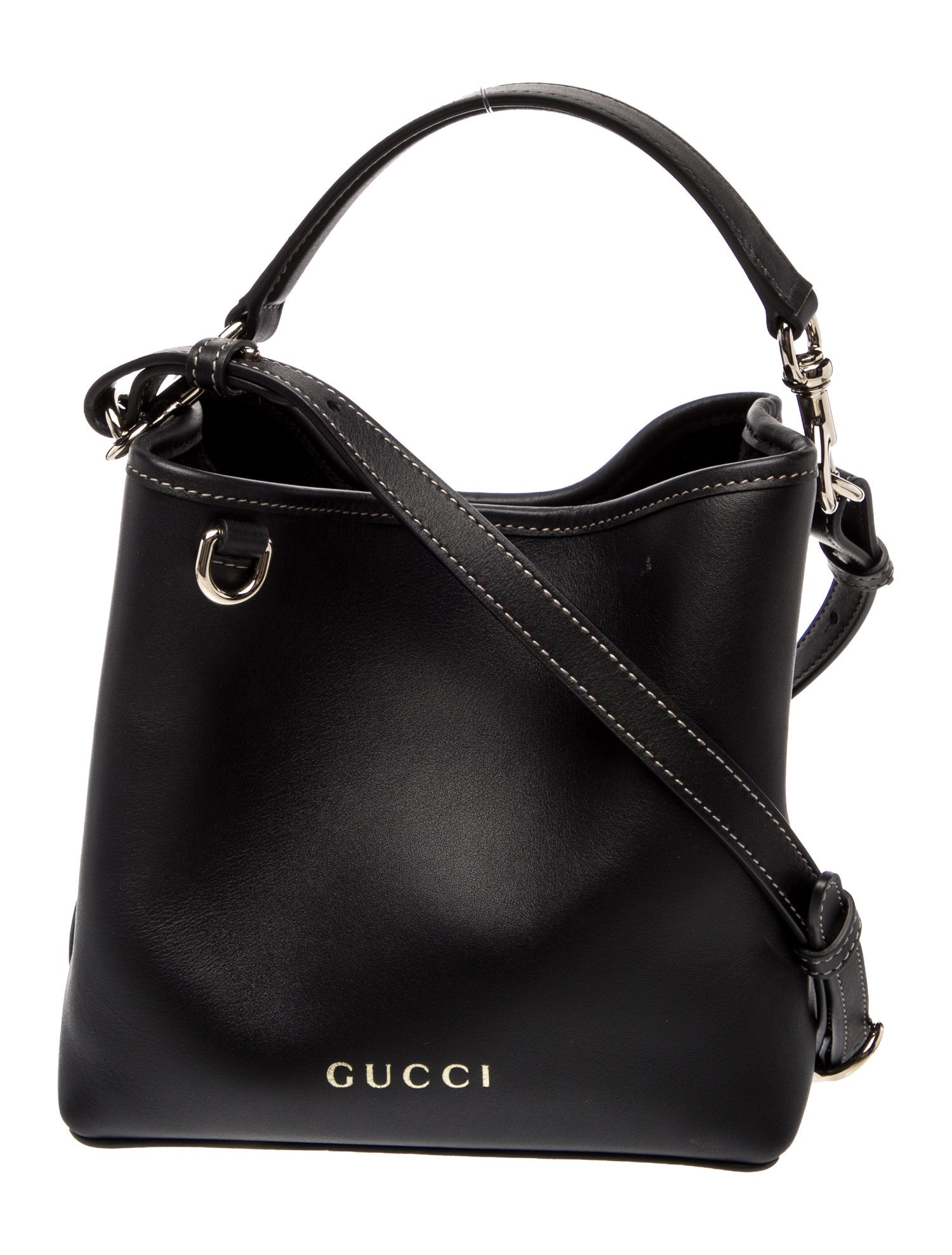 Gucci Leather Emblem Small