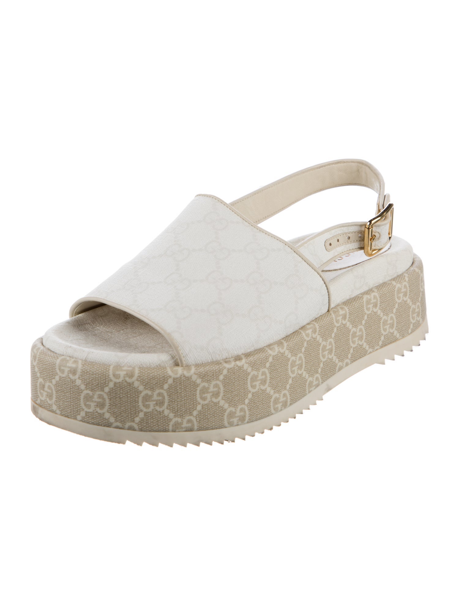 Gucci GG Supreme Slingback Sandals