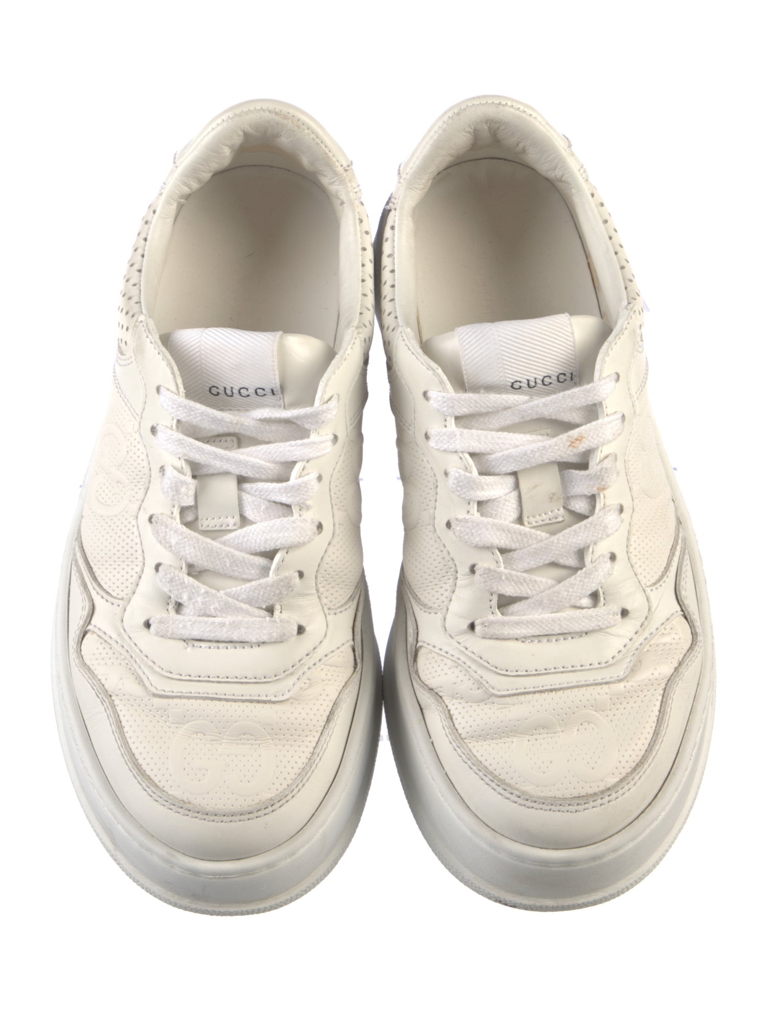 Gucci Interlocking G Logo Leather Sneakers