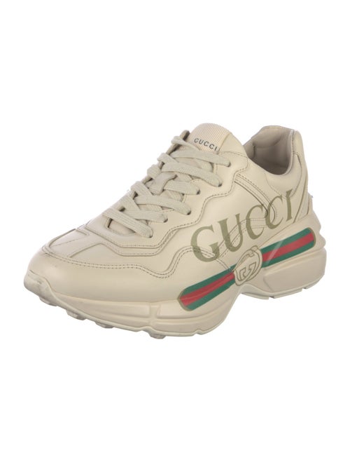 Gucci Web Accent Leather Chunky Sneakers