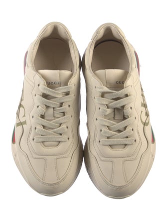 Gucci Web Accent Leather Chunky Sneakers
