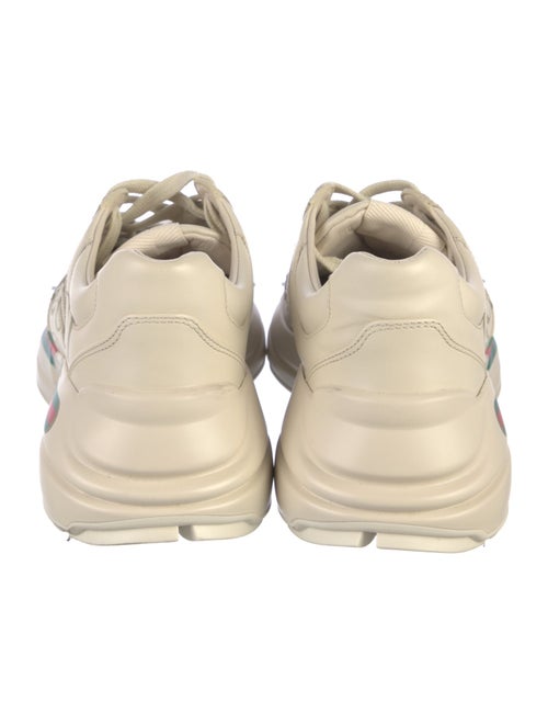 Gucci Web Accent Leather Chunky Sneakers