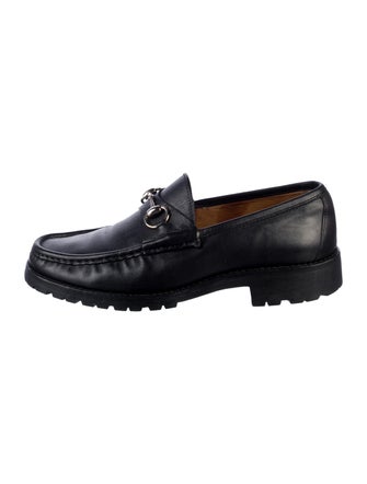 Gucci Horsebit Accent Leather Dress Loafers