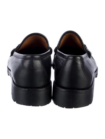 Gucci Horsebit Accent Leather Dress Loafers