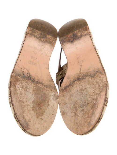 Gucci GG Canvas Canvas Slingback Sandals