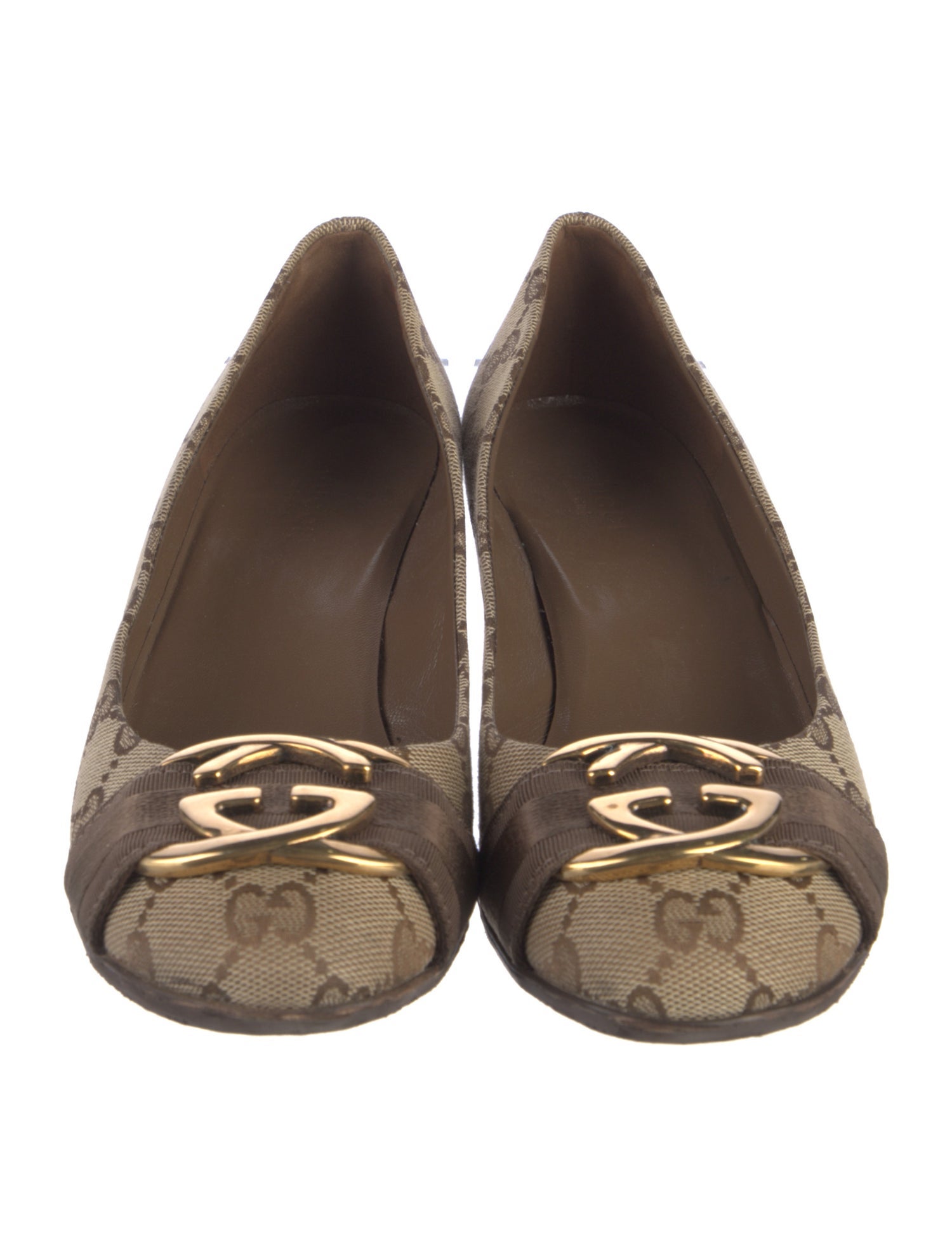 Gucci GG Canvas Canvas Ballet Flats