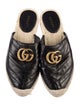 Gucci Double G Logo Leather Mules