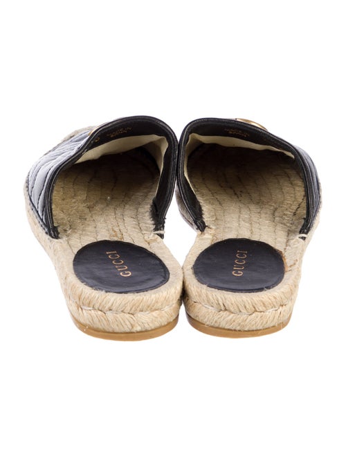 Gucci Double G Logo Leather Mules