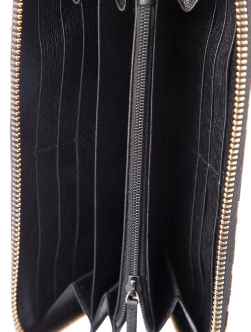 Gucci Leather Animal Print Wallet