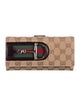 Gucci Long Flap Wallet GG Canvas Continental Wallet