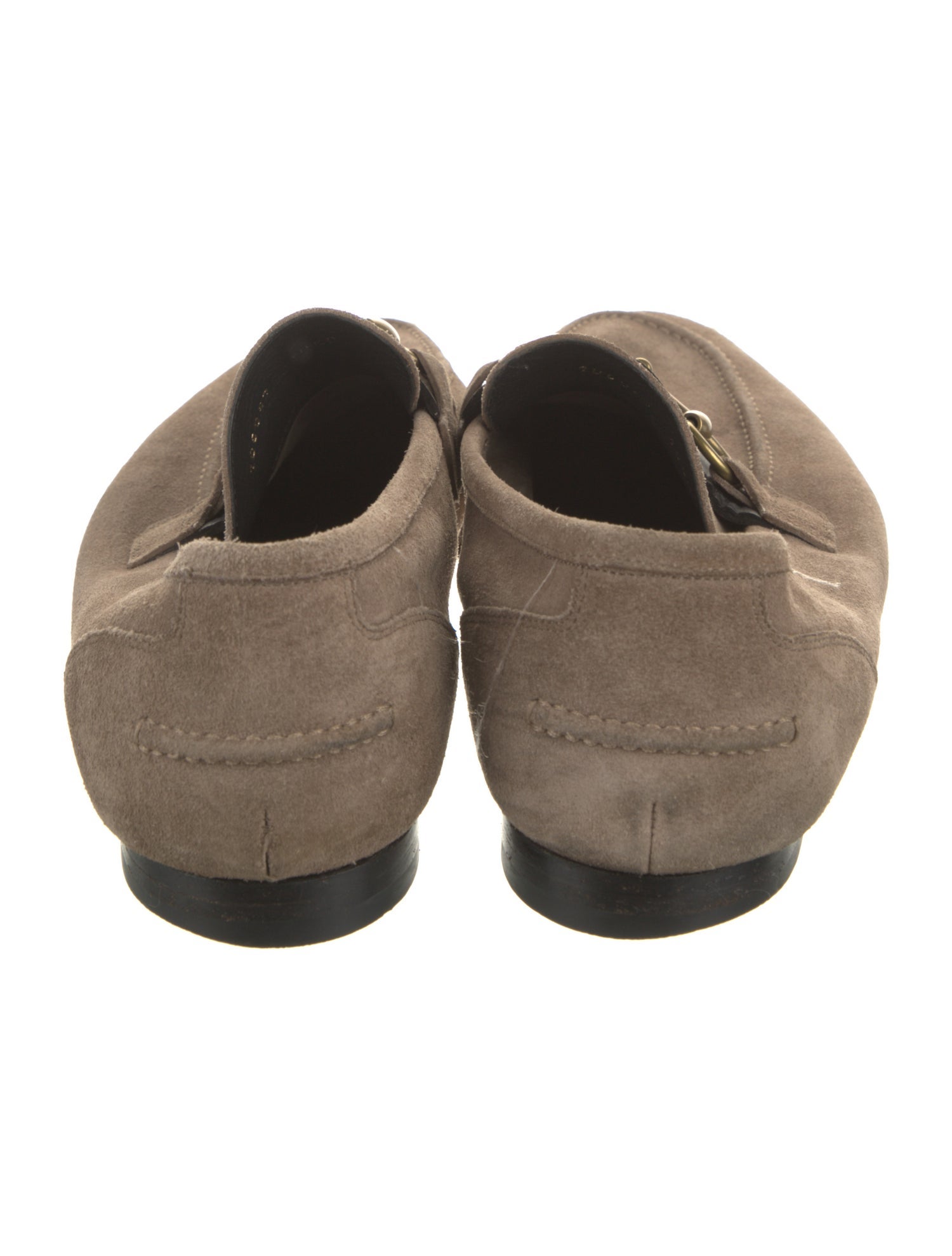 Gucci Web Accent Suede Dress Loafers