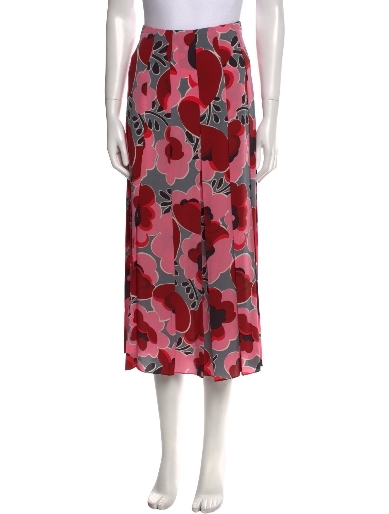 Gucci Silk Midi Length Skirt