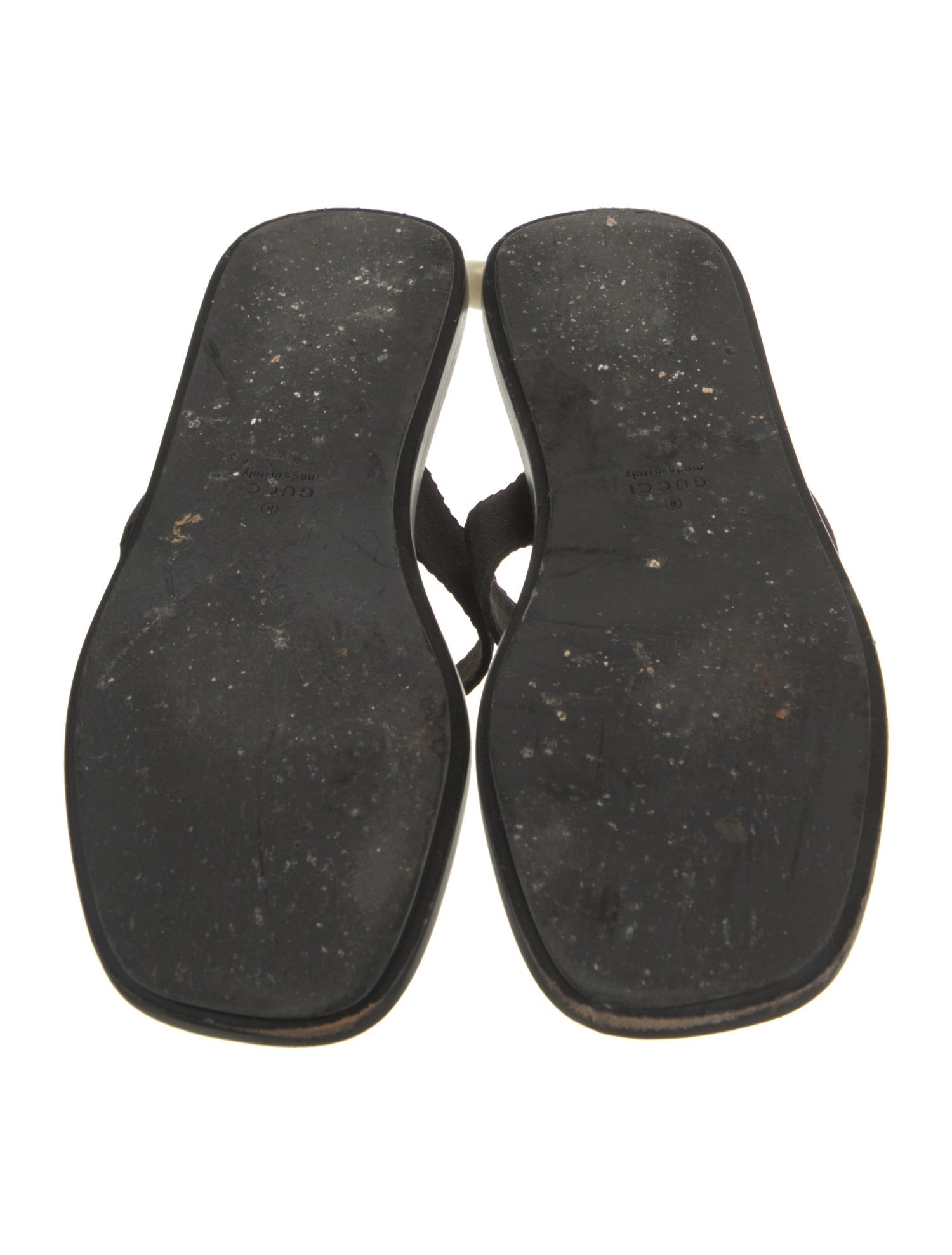 Gucci Interlocking G Logo Leather Slides