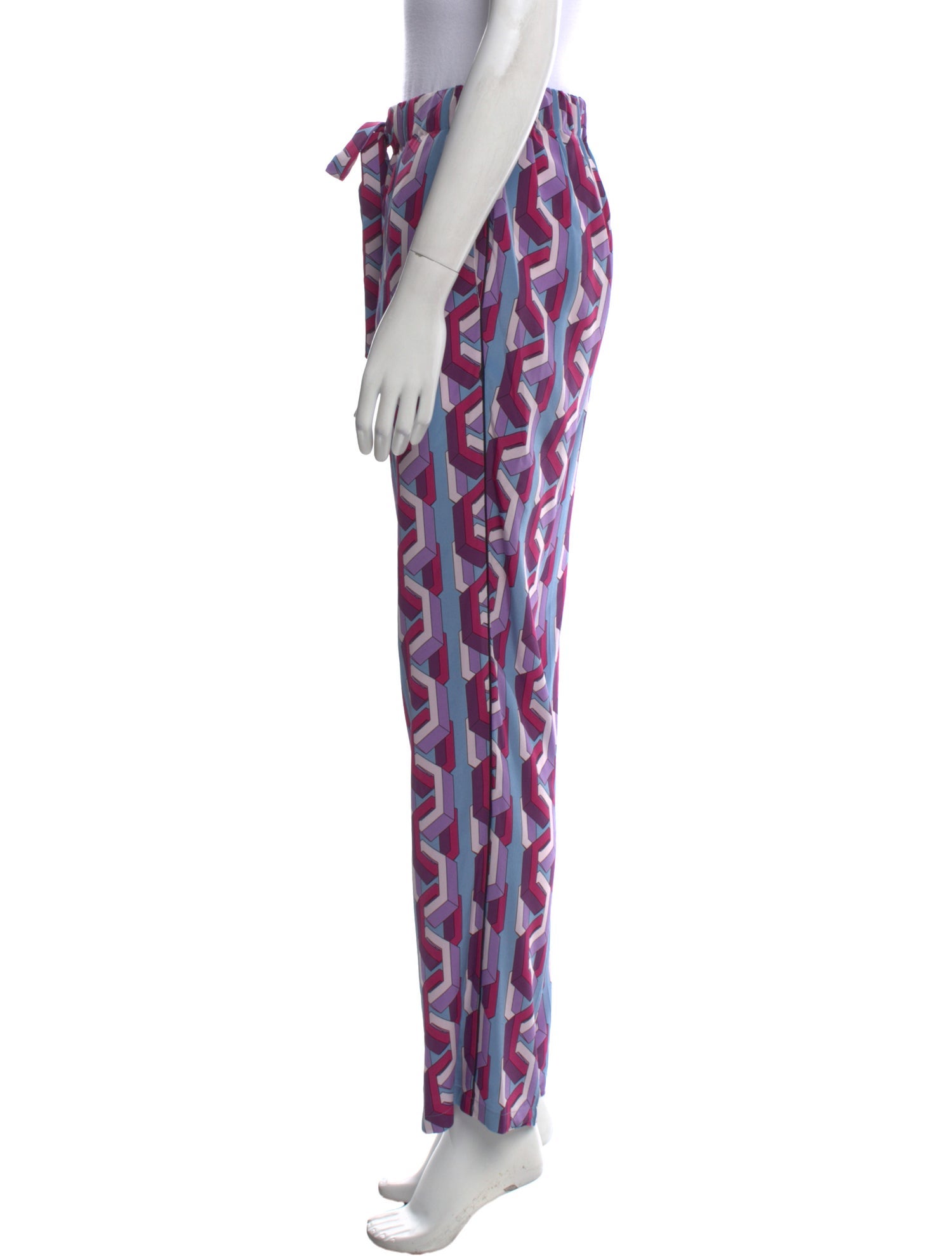 Gucci Silk Straight Leg Pants