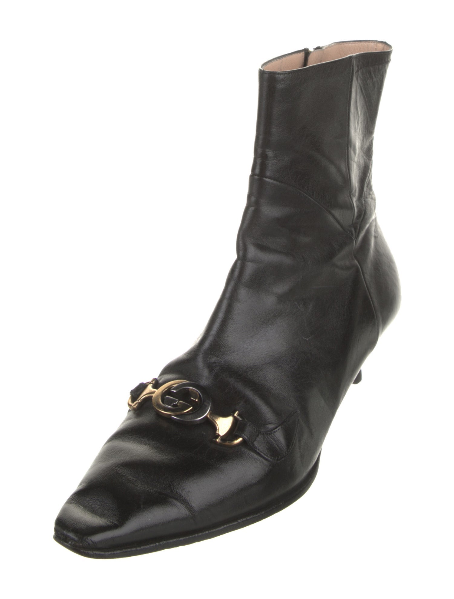 Gucci Interlocking G Horsebit Leather Boots