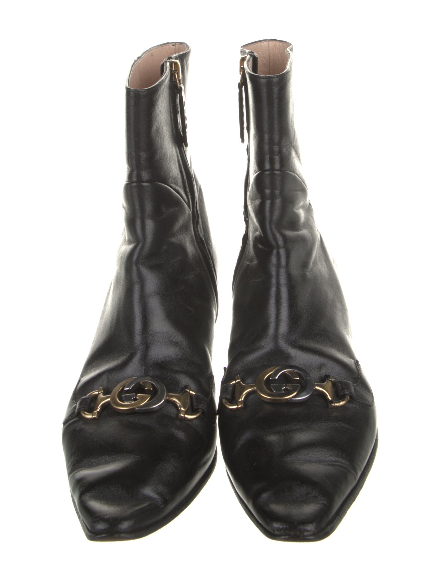 Gucci Interlocking G Horsebit Leather Boots