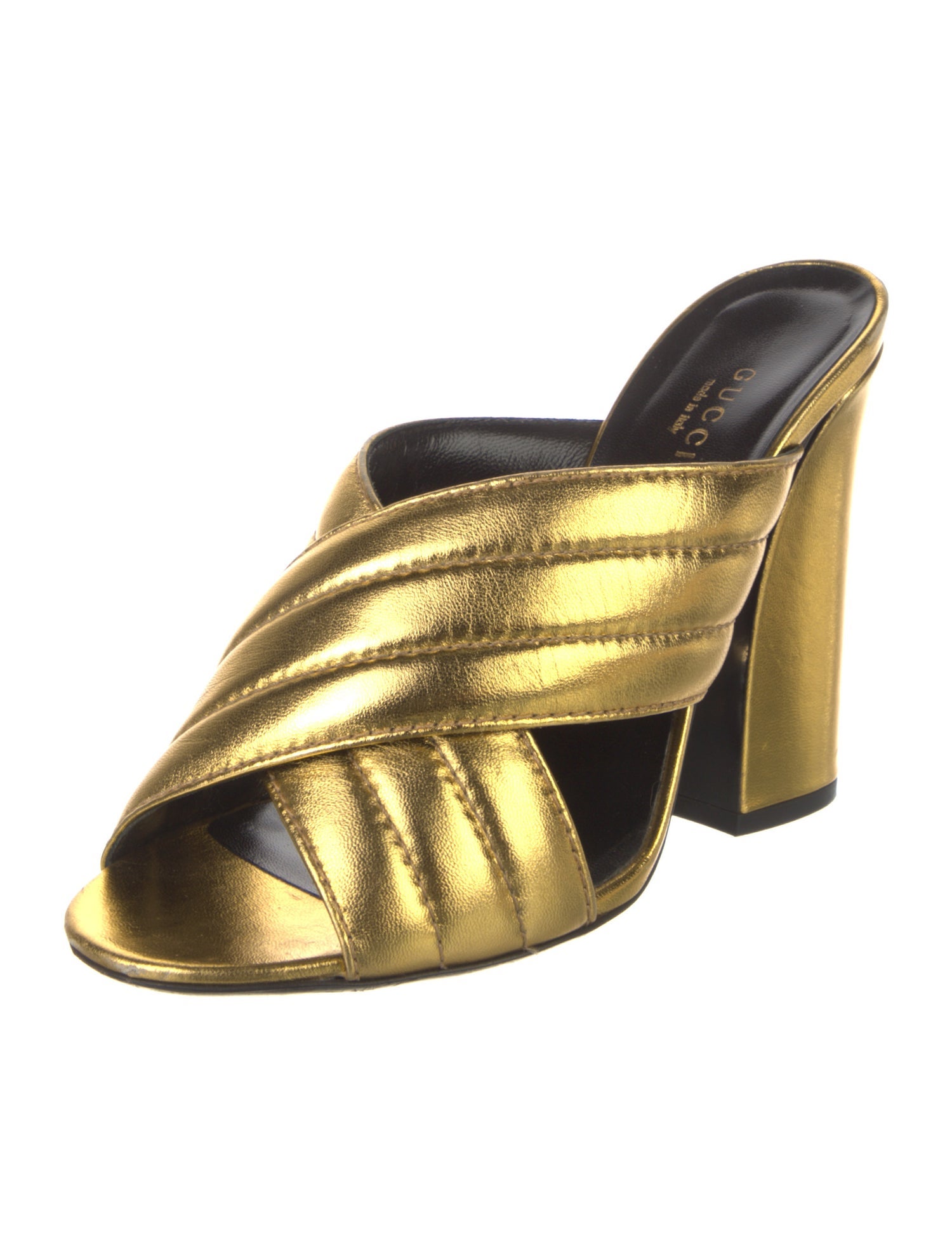 Gucci Leather Slides