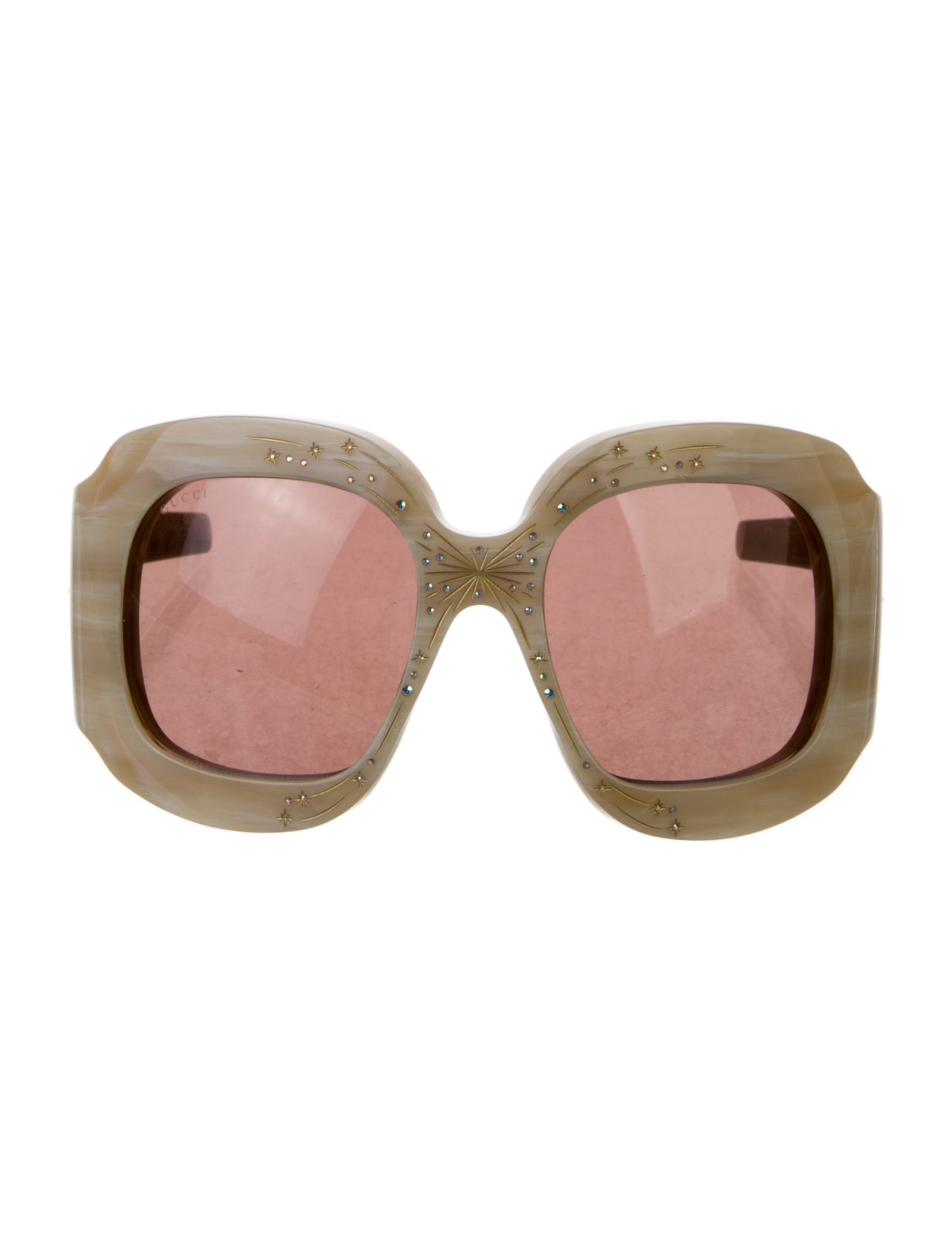Gucci Web Accent Oversize Sunglasses