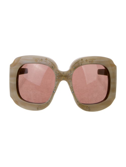 Gucci Web Accent Oversize Sunglasses