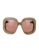 Gucci Web Accent Oversize Sunglasses