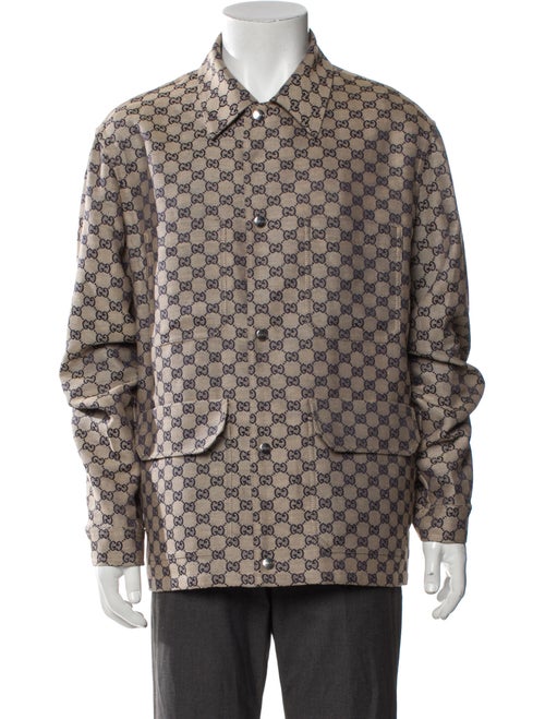Gucci GG Canvas Linen Trucker Jacket