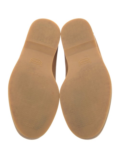 Gucci Horsebit Accent Suede Dress Loafers