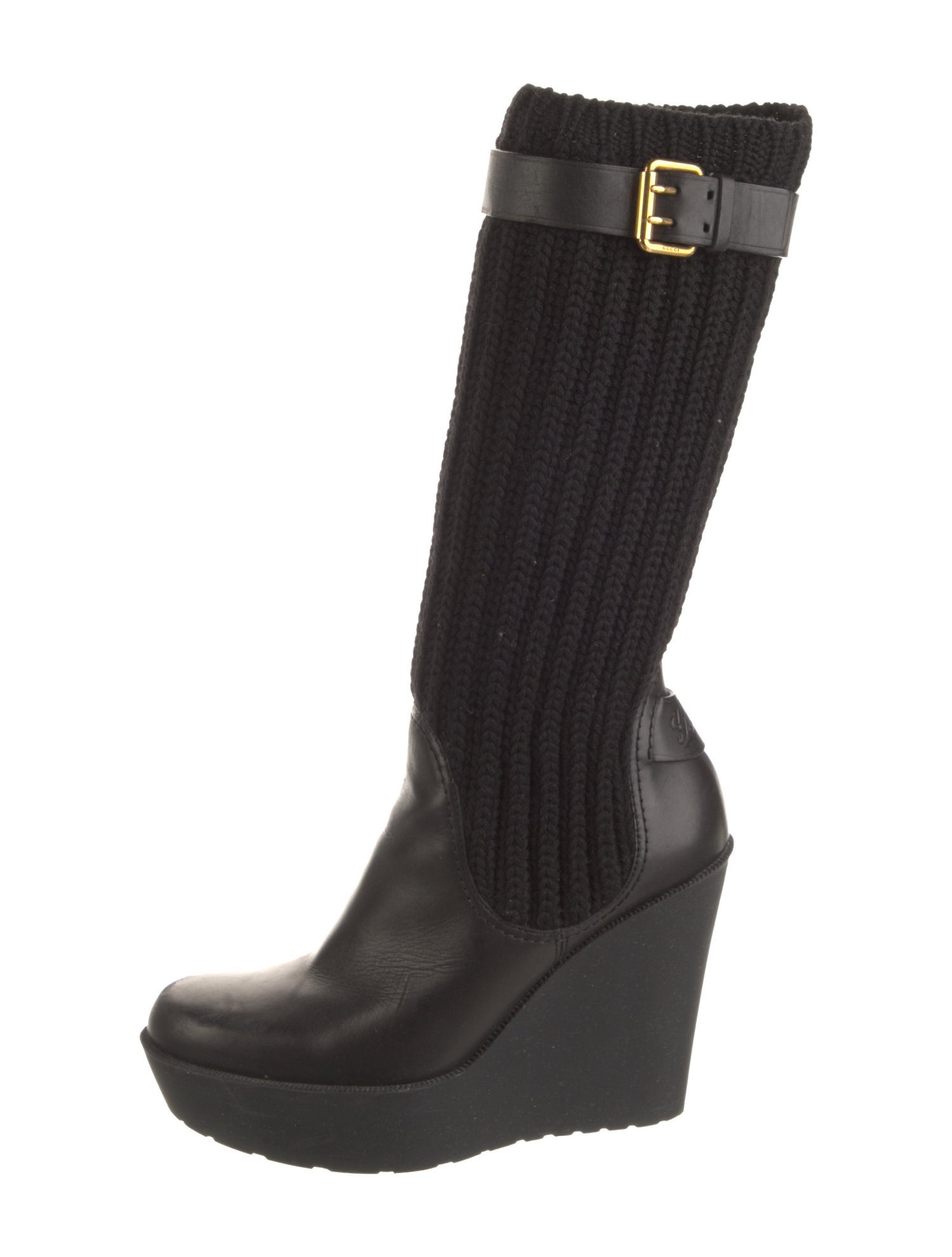 Gucci Leather Sock Boots
