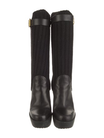 Gucci Leather Sock Boots