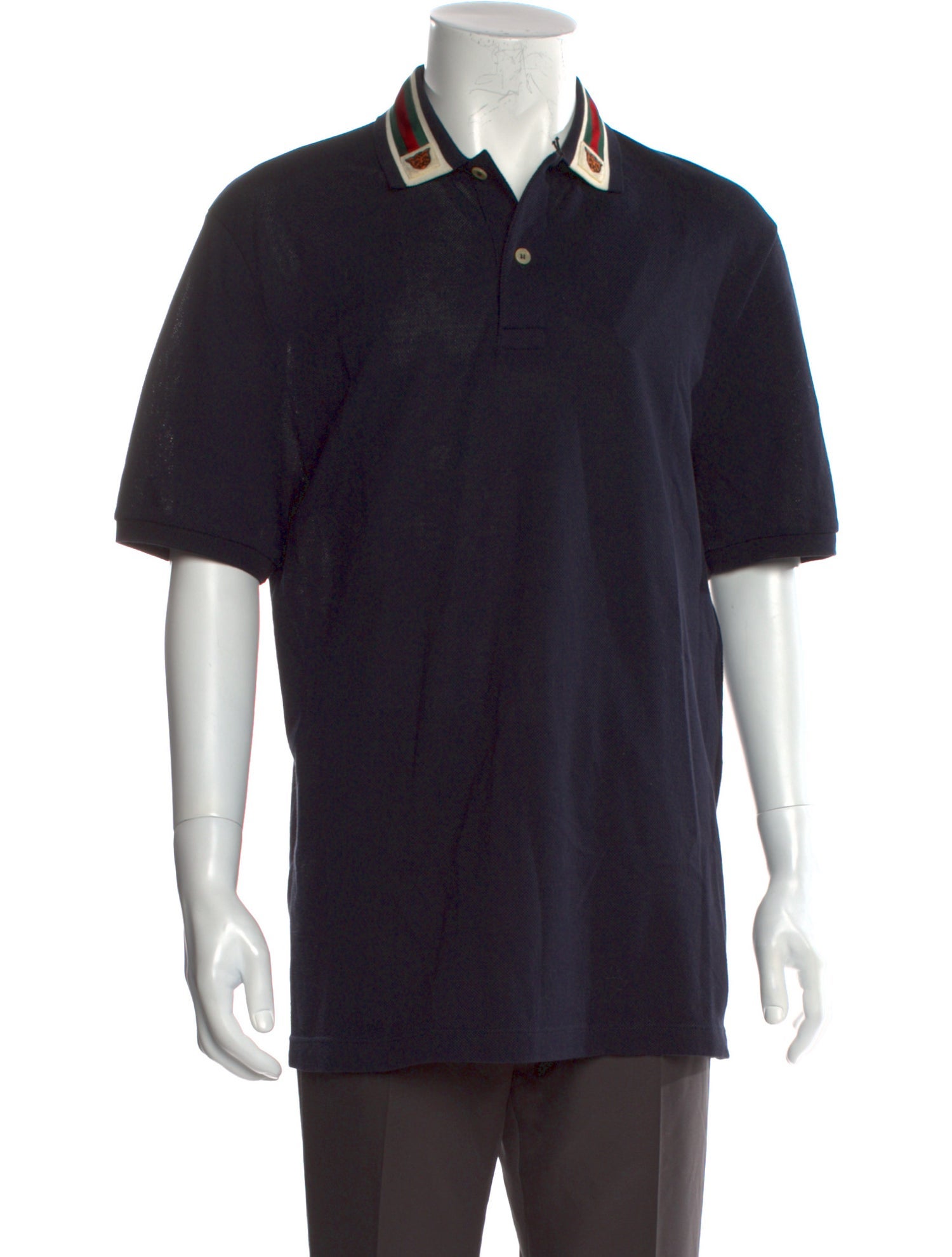 Gucci Interlocking G Logo Crew Neck Polo Shirt