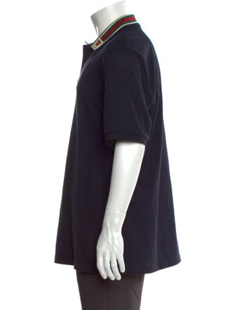 Gucci Interlocking G Logo Crew Neck Polo Shirt