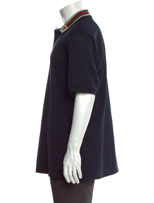 Gucci Interlocking G Logo Crew Neck Polo Shirt