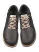 Gucci Web Accent Leather Boat Shoes