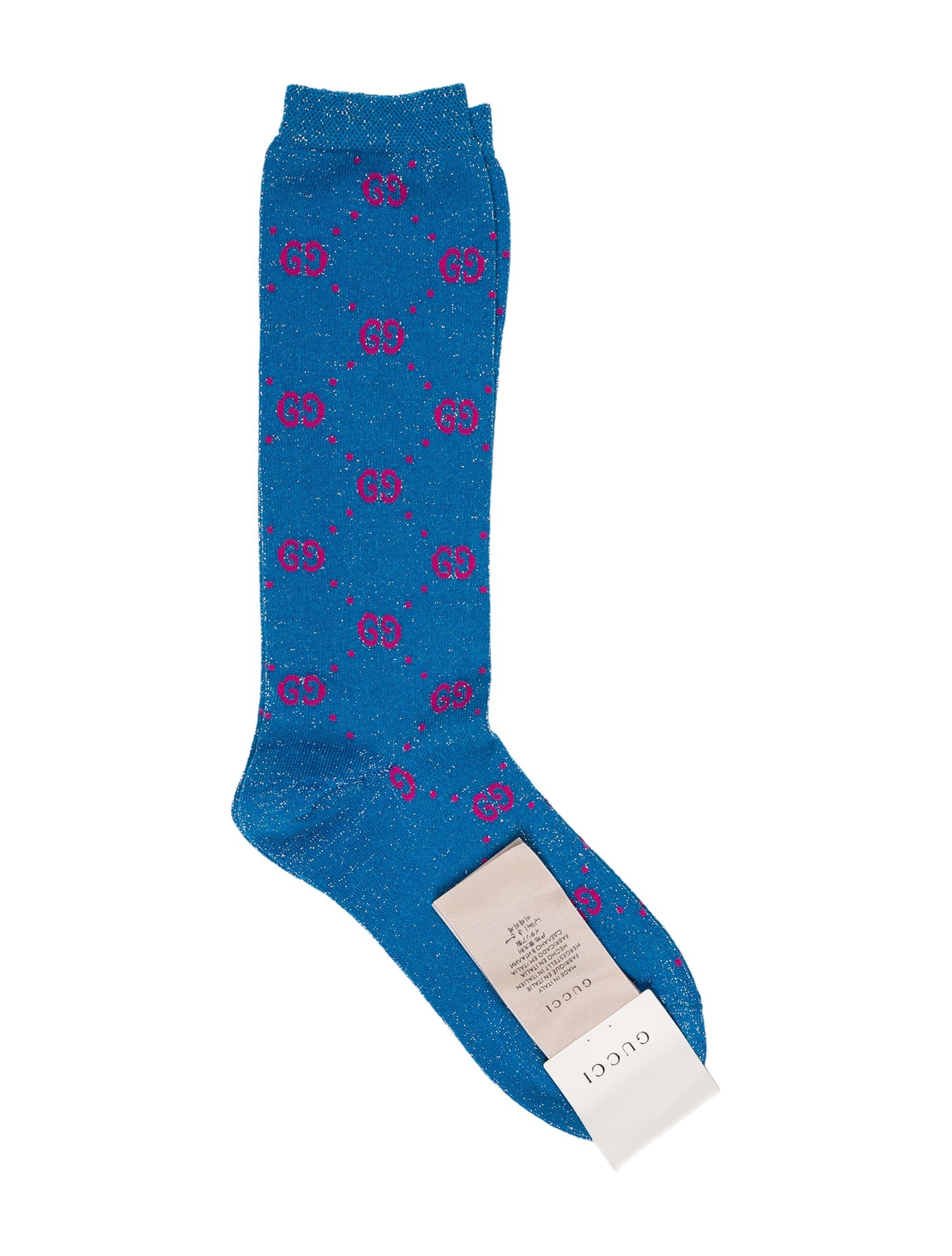 Gucci Blue Socks Size 12 w/Tags