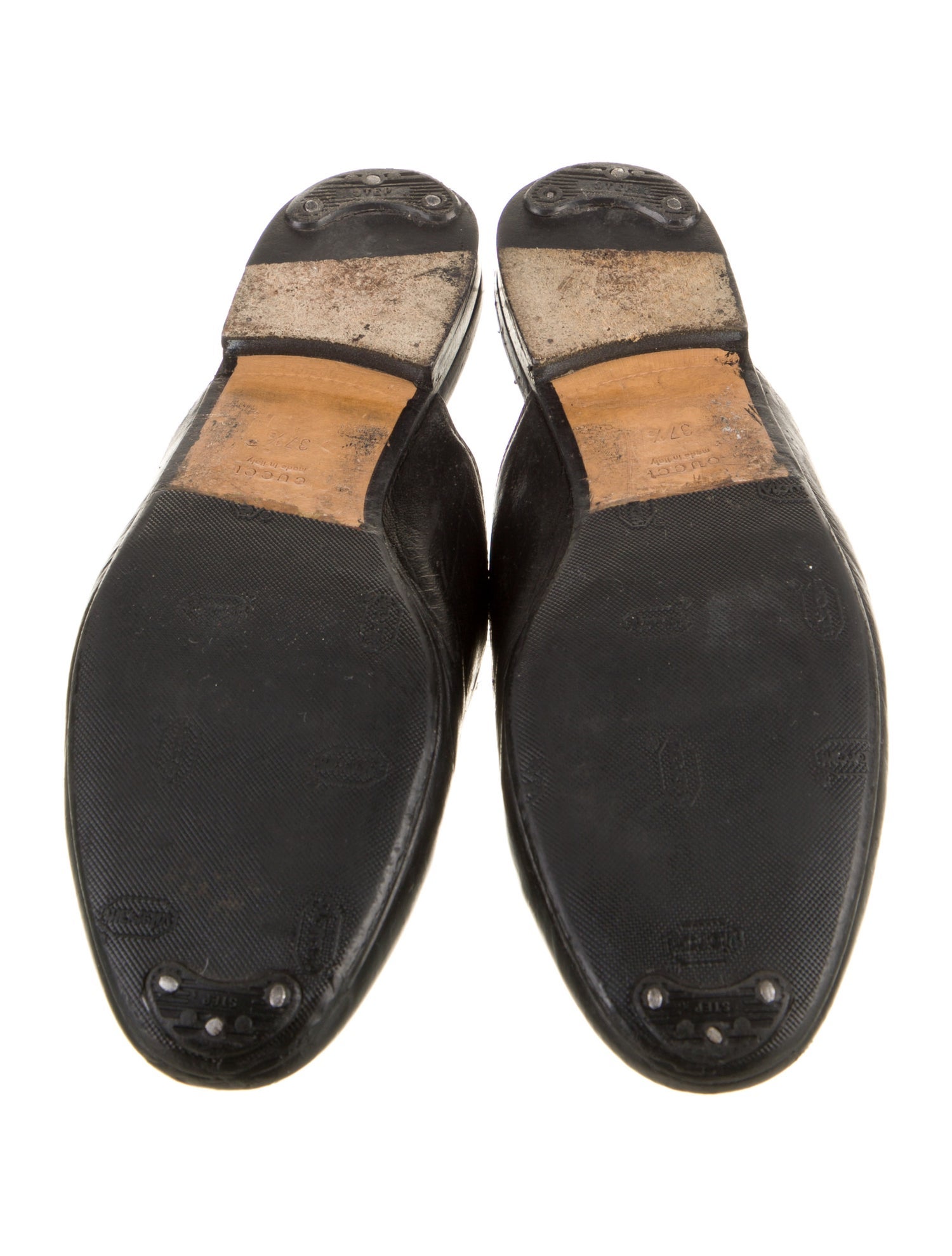 Gucci Horsebit Accent Leather Mules