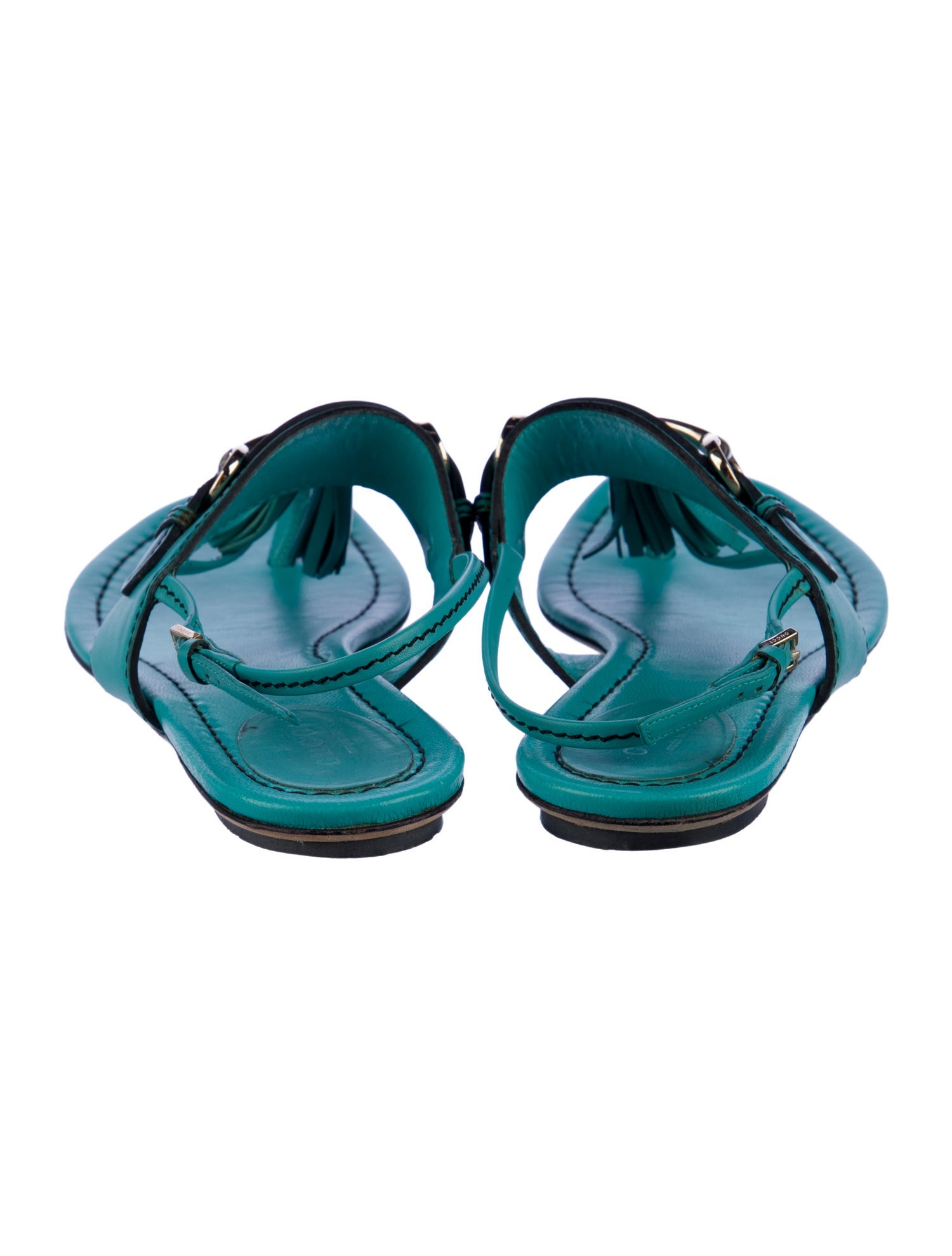 Gucci 1955 Horsebit Accent Leather Slingback Sandals