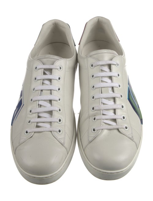 Gucci Leather Printed Sneakers