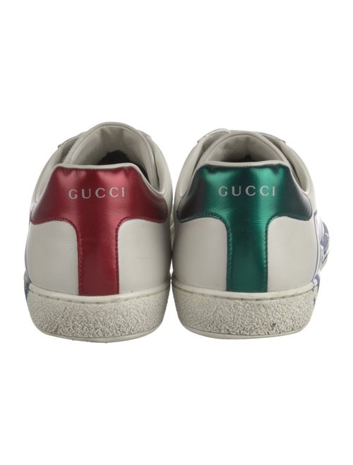 Gucci Leather Printed Sneakers