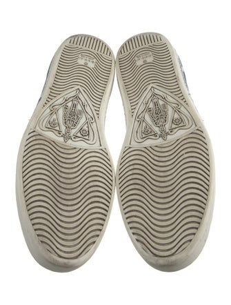 Gucci Leather Printed Sneakers